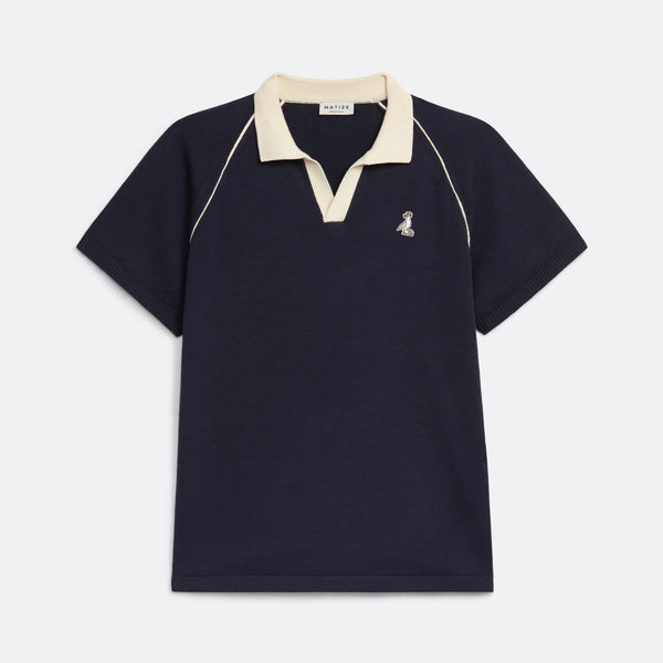 Alba Knit V-neck Polo