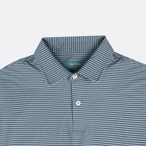 Autumn Stripes Polo Charcoal