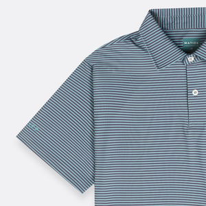 Autumn Stripes Polo Charcoal