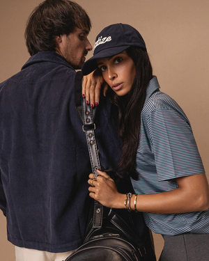 Autumn Stripes Polo Charcoal